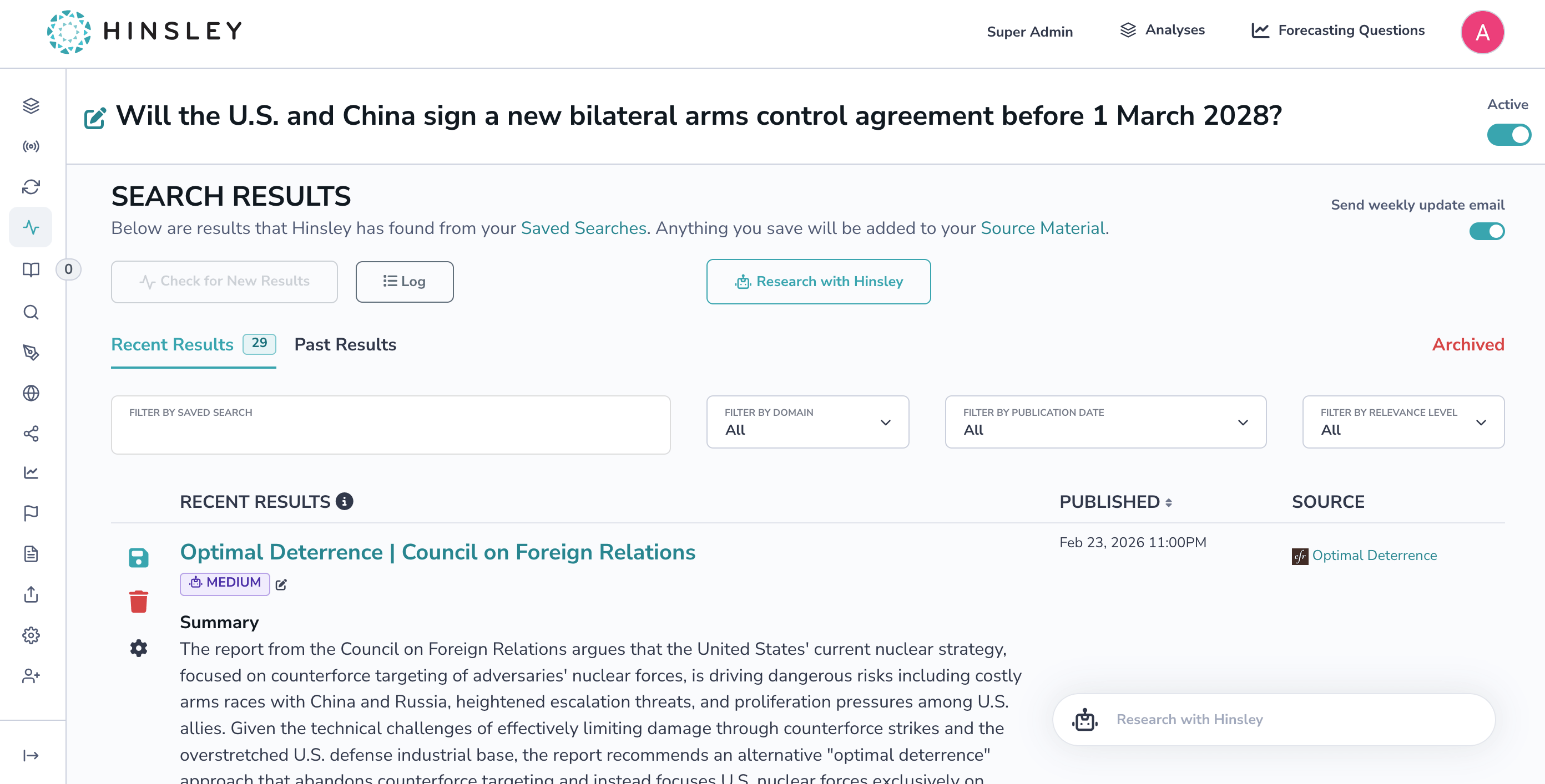 Global monitoring screenshot
